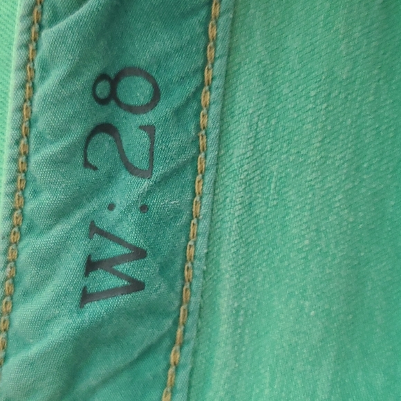 Anthropologie Green Denim Skirt - Picture 3 of 5